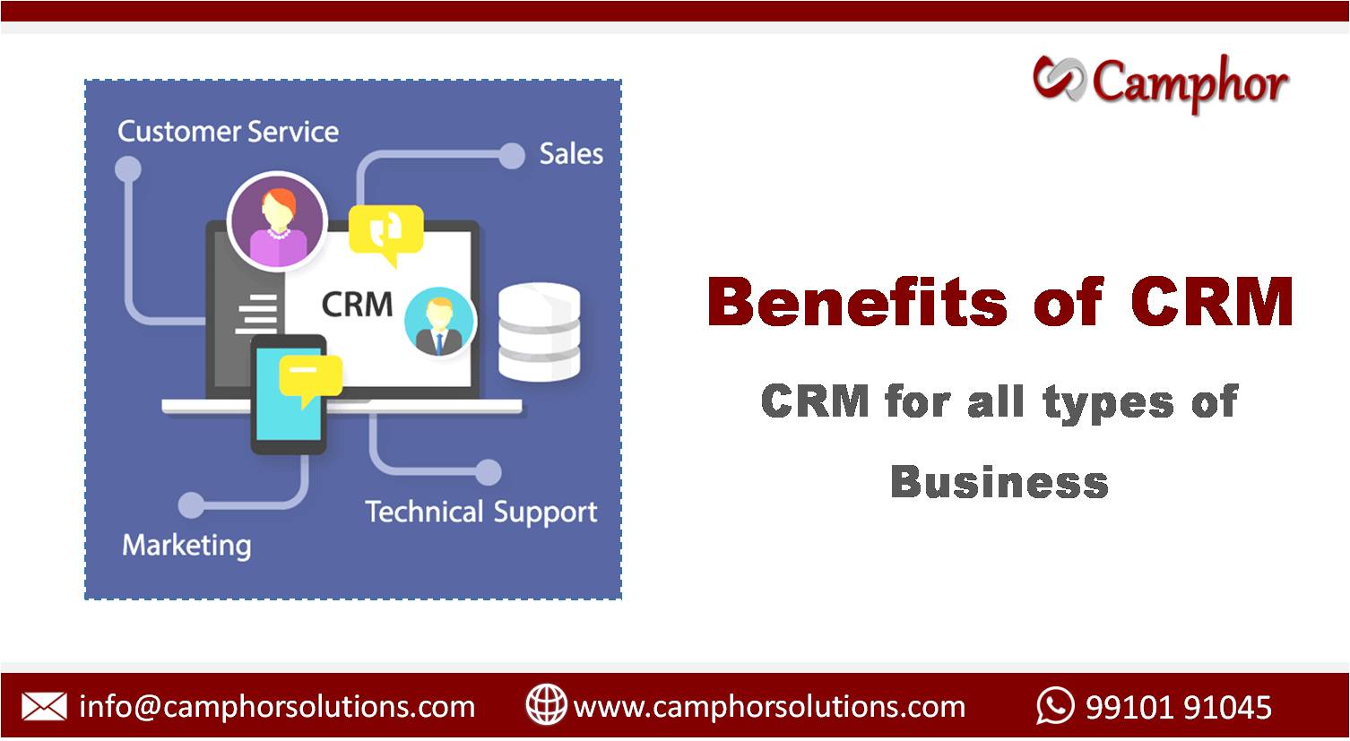 Benefits Of CRM For Business - Camphor Solutions